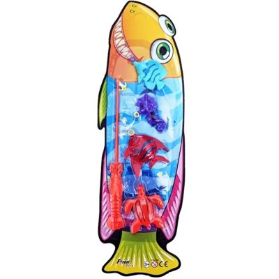 Kit de Pêche Eurowebbiz - Canne avec Fil et Animaux Marins - Publicité Kit de Pêche Eurowebbiz - Canne avec Fil et Animaux Marins - Publicité