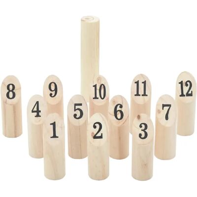 Ensemble de Jeu Kubb Numérique vidaXL - 13 Pièces avec Sac - Publicité Ensemble de Jeu Kubb Numérique vidaXL - 13 Pièces avec Sac - Publicité