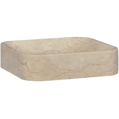 vidaXL Lavabo Crème - Bassine en Marbre Pierre Naturelle Sdb - Publicité vidaXL Lavabo Crème - Bassine en Marbre Pierre Naturelle Sdb - Publicité