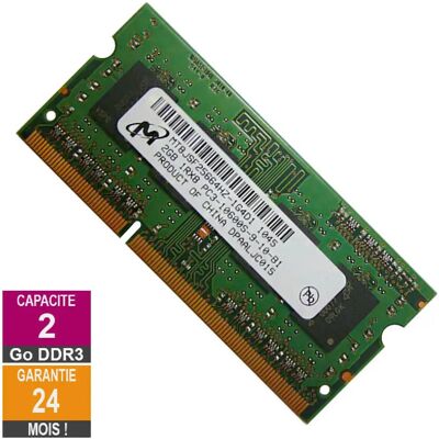 Micron MT8JSF25664HZ-1G4D1 2Go 1333MHz DDR3 - Publicité Micron MT8JSF25664HZ-1G4D1 2Go 1333MHz DDR3 - Publicité