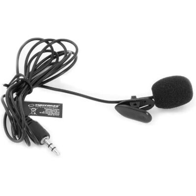 Microphone Esperanza EH178 - Microphone compact avec clip - Publicité Microphone Esperanza EH178 - Microphone compact avec clip - Publicité