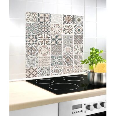 Wenko Fond hotte design Carreaux - L. 60 x l. 70 cm - Beige - Publicité Wenko Fond hotte design Carreaux - L. 60 x l. 70 cm - Beige - Publicité