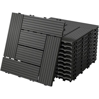 ECD Germany WPC Carreaux 30x30 cm - Anthracite - Publicité ECD Germany WPC Carreaux 30x30 cm - Anthracite - Publicité