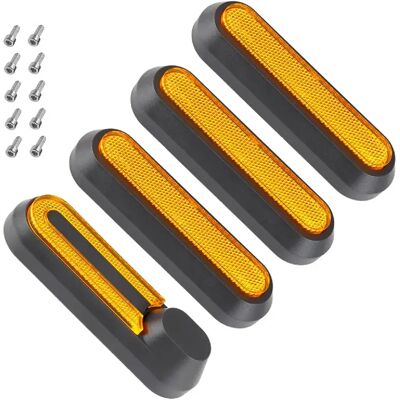 Avizar Caches Vis Catadioptre pour Xiaomi M365, Pro, 2, 3, 1S, Essential / Orange Noir / Orange - Publicité Avizar Caches Vis Catadioptre pour Xiaomi M365, Pro, 2, 3, 1S, Essential / Orange Noir / Orange - Publicité