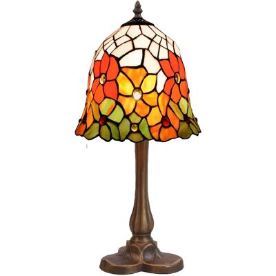Fijalo Lampe de Table Tiffany - Série Trébol D-20cm Multicolore - Publicité Fijalo Lampe de Table Tiffany - Série Trébol D-20cm Multicolore - Publicité