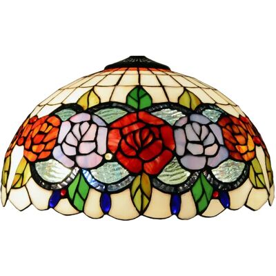 Fijalo D-40cm Lampe suspendue Tiffany multicolore - Éclairage - Publicité Fijalo D-40cm Lampe suspendue Tiffany multicolore - Éclairage - Publicité