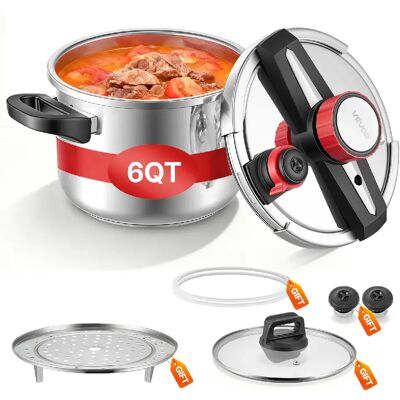 VEVOR 22cm/6L - 6 L - Inox 304 - Publicité VEVOR 22cm/6L - 6 L - Inox 304 - Publicité
