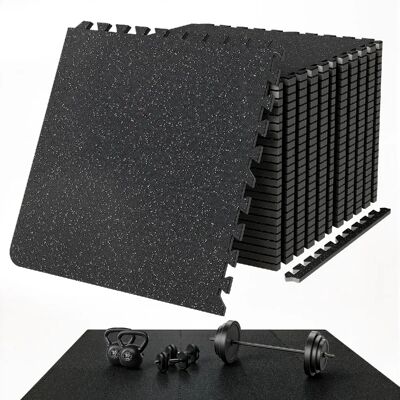 Vevor 25 PCS Tapis de sol de gym épais 1/2 pouce - Tapis d'entraînement emboîtables - Publicité Vevor 25 PCS Tapis de sol de gym épais 1/2 pouce - Tapis d'entraînement emboîtables - Publicité