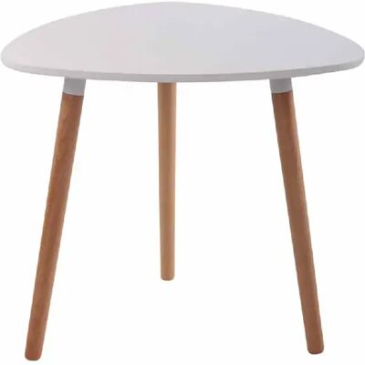 Décoshop26 Modèle TAB10055 Table d'appoint en bois blanc/naturel - Table d'appoint - Publicité Décoshop26 Modèle TAB10055 Table d'appoint en bois blanc/naturel - Table d'appoint - Publicité