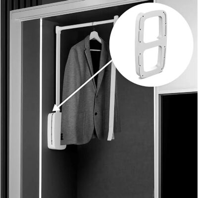 Générique Accessoire latéral pour penderie rabattable - Blanc - Publicité Générique Accessoire latéral pour penderie rabattable - Blanc - Publicité