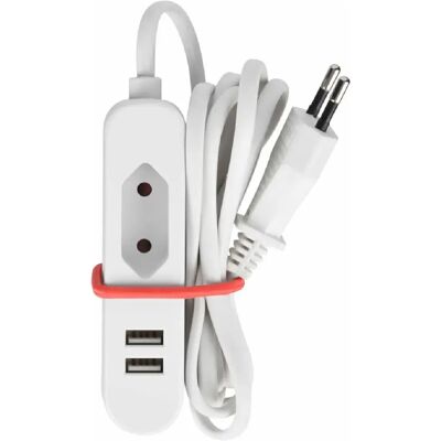 Perel Prise Euro 1 voie USB - Publicité Perel Prise Euro 1 voie USB - Publicité