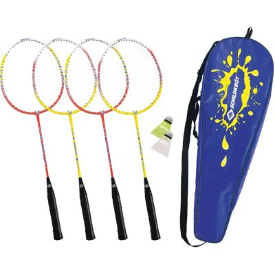 Set de badminton Schildkröt 4 joueurs - Loisir, Bleu - Publicité Set de badminton Schildkröt 4 joueurs - Loisir, Bleu - Publicité