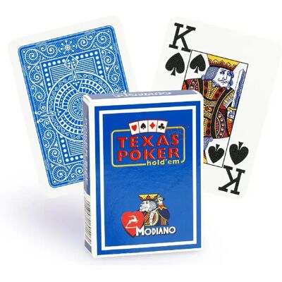 Cartes de Poker Texas Modiano Bleu Clair - Jeu de Cartes - Publicité Cartes de Poker Texas Modiano Bleu Clair - Jeu de Cartes - Publicité
