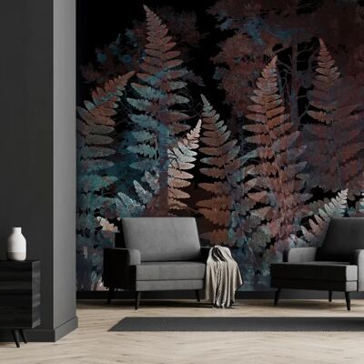 Artgeist Ferns in the Woods - Third Variant - 150x105 cm - Publicité Artgeist Ferns in the Woods - Third Variant - 150x105 cm - Publicité