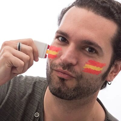 Unknown - SpainFlag - Drapeau d'Espagne - Maquillage pour le visage - Publicité Unknown - SpainFlag - Drapeau d'Espagne - Maquillage pour le visage - Publicité