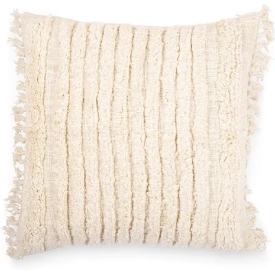 PRIVATEFLOOR Coussin Carré en Coton - Style Bohème Bali, Housse + Rembourrage - Publicité PRIVATEFLOOR Coussin Carré en Coton - Style Bohème Bali, Housse + Rembourrage - Publicité