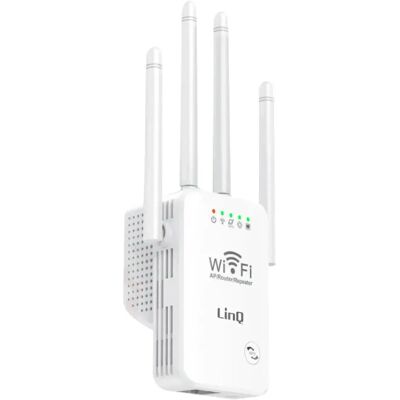 Rééxtenseur WiFi LinQ - 300 Mbps, 4 Antennes, Blanc - Amplificateur WiFi - Publicité Rééxtenseur WiFi LinQ - 300 Mbps, 4 Antennes, Blanc - Amplificateur WiFi - Publicité