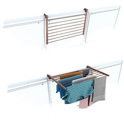 Foxydry - Duo - 82 cm - Blanc - Tendeur aires - Publicité Foxydry - Duo - 82 cm - Blanc - Tendeur aires - Publicité