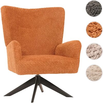 Mendler Fauteuil lounge pivotant - Terracotta - Publicité Mendler Fauteuil lounge pivotant - Terracotta - Publicité