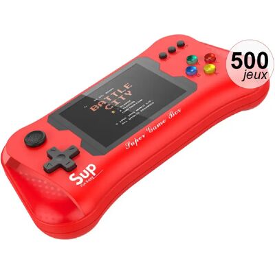 Avizar Console émulateur 500 jeux Modèle SupMax Rouge - Publicité Avizar Console émulateur 500 jeux Modèle SupMax Rouge - Publicité