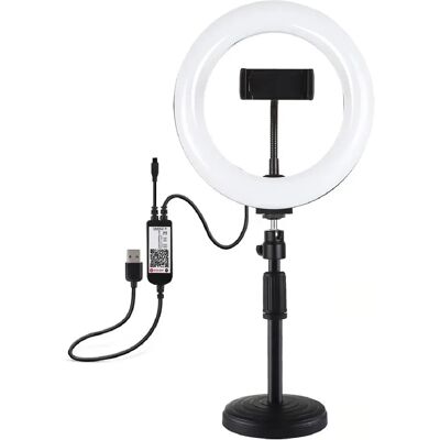 Yonis Ring Light LED 20cm RGBW Pour Vlogging - Publicité Yonis Ring Light LED 20cm RGBW Pour Vlogging - Publicité