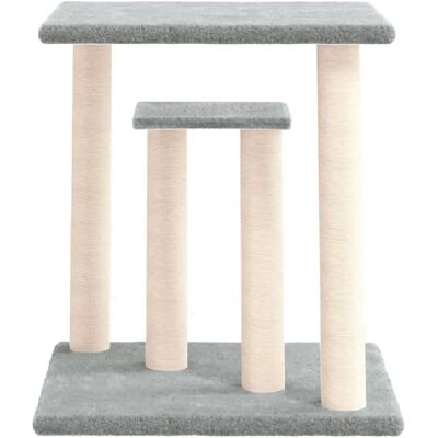 HelloShop26 - Rascadores para gatos con plataformas claro 50 cm gris - Cat scratching post - Publicité HelloShop26 - Rascadores para gatos con plataformas claro 50 cm gris - Cat scratching post - Publicité