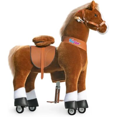 Ponycycle Poney marron avec sabots blanc - Publicité Ponycycle Poney marron avec sabots blanc - Publicité