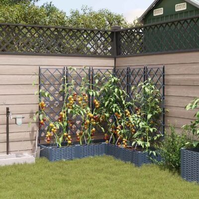 Pot de jardin Vidaxl avec treillis - Pot de jardin - Publicité Pot de jardin Vidaxl avec treillis - Pot de jardin - Publicité
