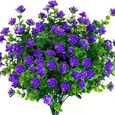 General Fleurs artificielles d'extérieur résistantes aux UV, fausses plantes d'arbustes suspendus en plastique pour jardin, porche, boîte de fenêtre, décoration de la maison~0433 - Publicité General Fleurs artificielles d'extérieur résistantes aux UV, fausses plantes d'arbustes suspendus en plastique pour jardin, porche, boîte de fenêtre, décoration de la maison~0433 - Publicité