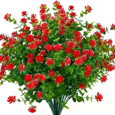 General Fleurs artificielles d'extérieur résistantes aux UV, fausses plantes d'arbustes suspendus en plastique pour jardin, porche, boîte de fenêtre, décoration de la maison~0434 - Publicité General Fleurs artificielles d'extérieur résistantes aux UV, fausses plantes d'arbustes suspendus en plastique pour jardin, porche, boîte de fenêtre, décoration de la maison~0434 - Publicité