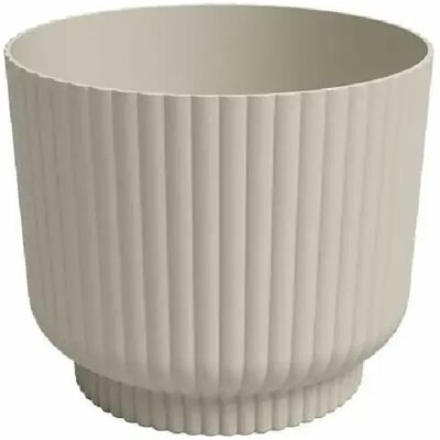 Artevasi Wavy 30 cm Pot de fleur plastique 13 L crème - Publicité Artevasi Wavy 30 cm Pot de fleur plastique 13 L crème - Publicité