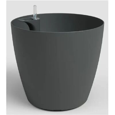 ARTEVASI San Remo 42cm pot auto-arrosant gris anthracite mat Ø43,3 - Publicité ARTEVASI San Remo 42cm pot auto-arrosant gris anthracite mat Ø43,3 - Publicité