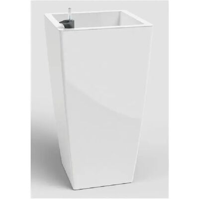 ARTEVASI Pisa 78 cm - Pot carré auto-arrosant sur pieds - Blanc - Publicité ARTEVASI Pisa 78 cm - Pot carré auto-arrosant sur pieds - Blanc - Publicité