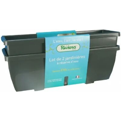 RIVIERA Jardinières EVA 57 - Anthracite - Publicité RIVIERA Jardinières EVA 57 - Anthracite - Publicité
