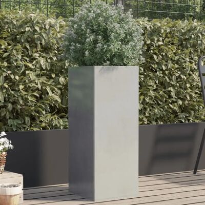 vidaXL Bac à fleurs en acier inoxydable 32x29x75 cm - Publicité vidaXL Bac à fleurs en acier inoxydable 32x29x75 cm - Publicité