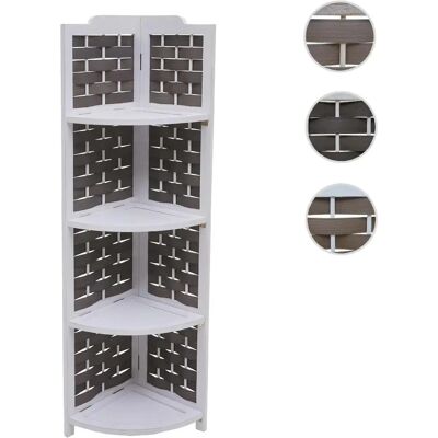 Mendler Support de jardinière 1/4 de cercle - Blanc anthracite - Publicité Mendler Support de jardinière 1/4 de cercle - Blanc anthracite - Publicité