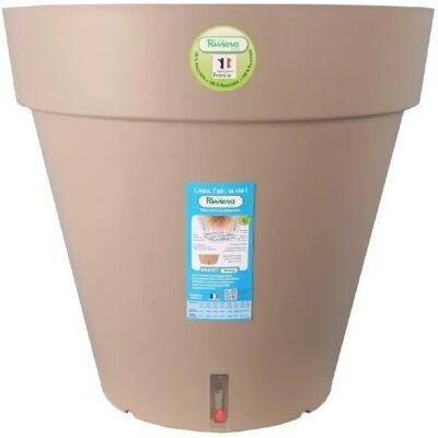Pot de fleurs Riviera Marron Taupe - Intérieur/Extérieur 50cm - Publicité Pot de fleurs Riviera Marron Taupe - Intérieur/Extérieur 50cm - Publicité