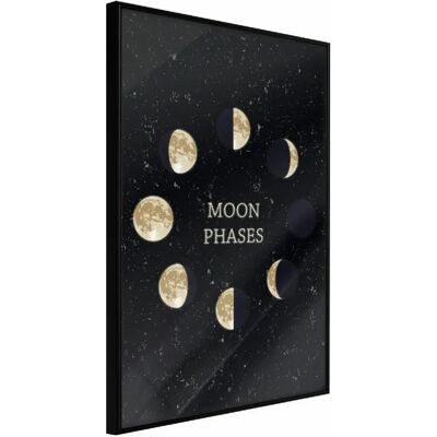 Artgeist Cadre Noir de la Lune - Affiche - In the Rhythm Of The Moon - Publicité Artgeist Cadre Noir de la Lune - Affiche - In the Rhythm Of The Moon - Publicité