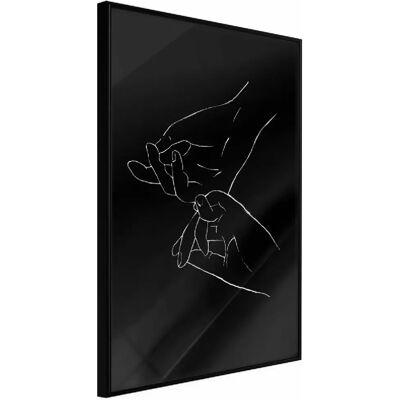 Paris Prix Affiche Murale Joined Hands Black 30 x 45 cm - Publicité Paris Prix Affiche Murale Joined Hands Black 30 x 45 cm - Publicité