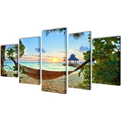 vidaXL Set de toiles murales imprimées 100 x 50 cm - Publicité vidaXL Set de toiles murales imprimées 100 x 50 cm - Publicité