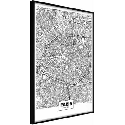 Paris Prix City Map Paris - 20 x 30 cm - Noir - Publicité Paris Prix City Map Paris - 20 x 30 cm - Noir - Publicité