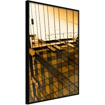 Paris Prix Steel and Glass Yellow - 40 x 60 cm - Publicité Paris Prix Steel and Glass Yellow - 40 x 60 cm - Publicité