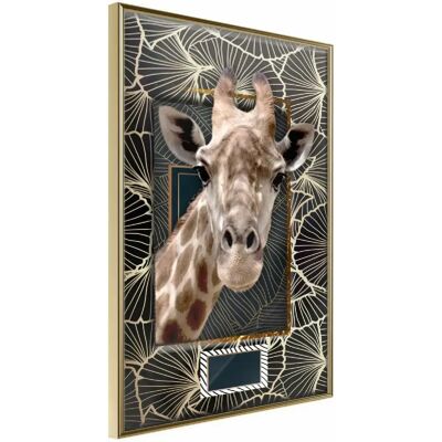 Poster Artgeist Girafe dans le Cadre - 20x30 - Art Murale - Publicité Poster Artgeist Girafe dans le Cadre - 20x30 - Art Murale - Publicité