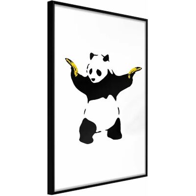 Banksy Panda With Guns - Affiche - Cadre Noir - 40x60 cm - Publicité Banksy Panda With Guns - Affiche - Cadre Noir - 40x60 cm - Publicité