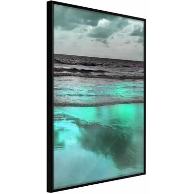 Poster Artgeist Mer Iridescent - 30x45 - Cadre Noir - Publicité Poster Artgeist Mer Iridescent - 30x45 - Cadre Noir - Publicité