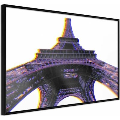 Paris Prix Affiche Encadrée Symbol of Paris Purple - Publicité Paris Prix Affiche Encadrée Symbol of Paris Purple - Publicité