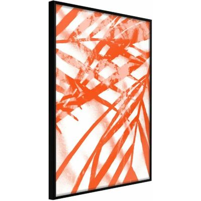 Poster Incandescent Leaf de Artgeist - 30x45 cm - Cadre noir - Publicité Poster Incandescent Leaf de Artgeist - 30x45 cm - Cadre noir - Publicité