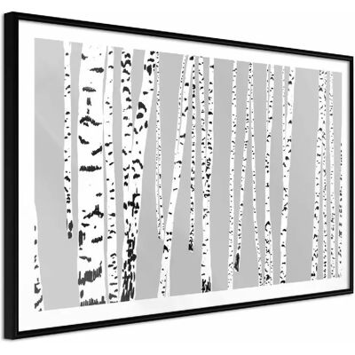 Paris Prix Affiche Murale Encadrée Birch Wood - 45 x 30 cm - Publicité Paris Prix Affiche Murale Encadrée Birch Wood - 45 x 30 cm - Publicité