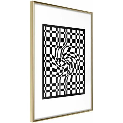 Paris Prix Affiche Murale Encadrée Op Art - Or - Publicité Paris Prix Affiche Murale Encadrée Op Art - Or - Publicité