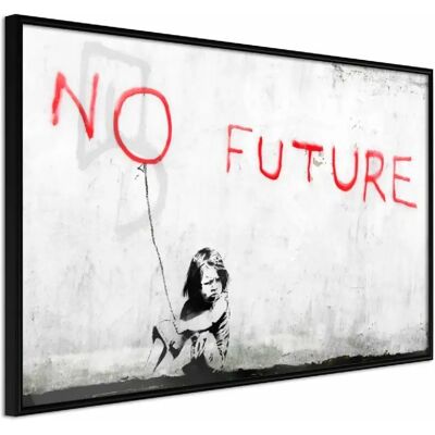 Paris Prix Affiche Murale Encadrée Banksy No Future - Multicolore - Publicité Paris Prix Affiche Murale Encadrée Banksy No Future - Multicolore - Publicité